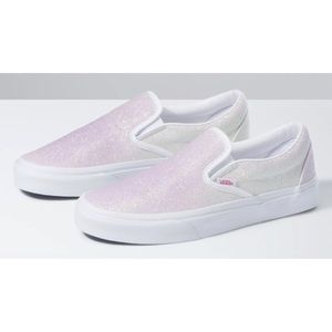 Vans UV Glitter Slip On Shoes in Pink